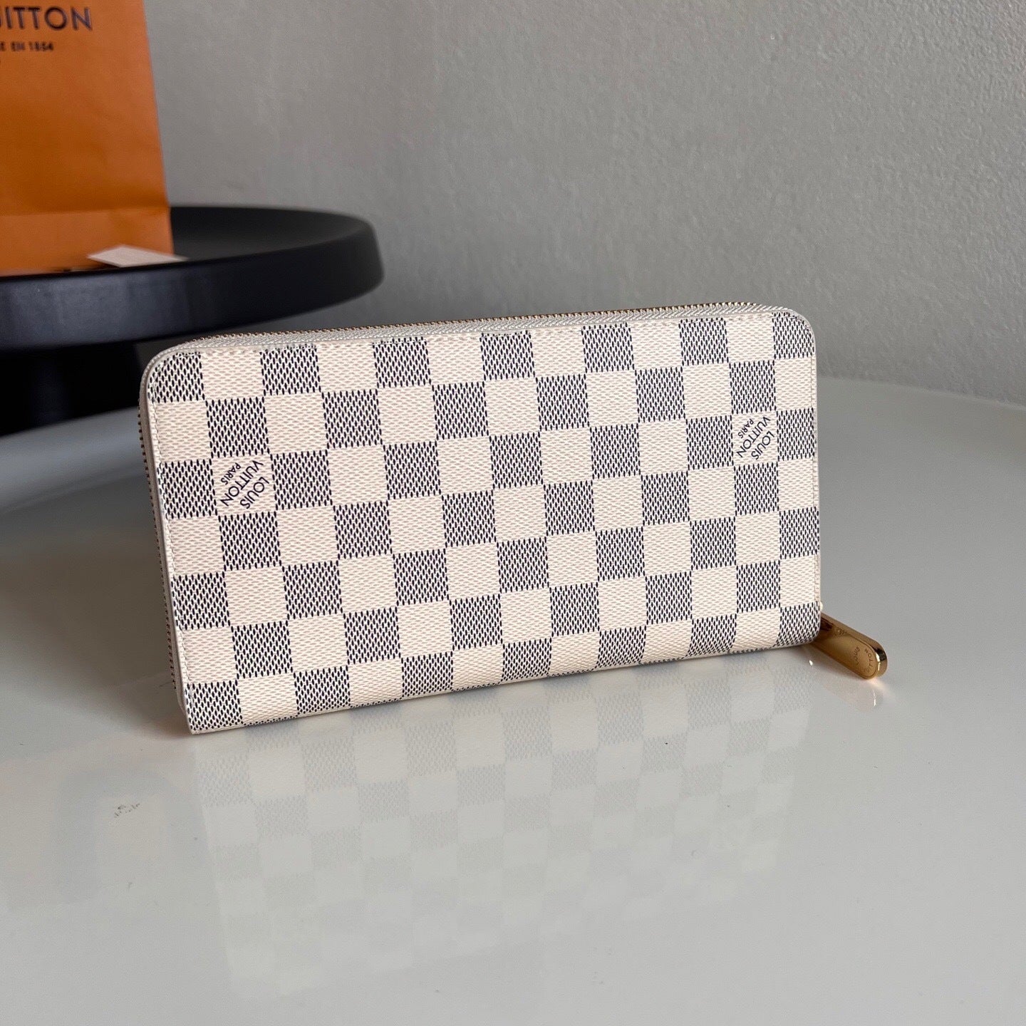 Louis Vuitton Zippy Wallet "Damier Azur"