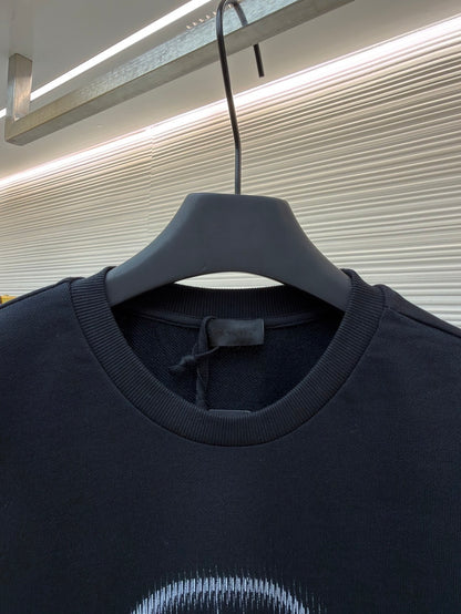 Moncler Blurred Logo Sweatshirt "Black"