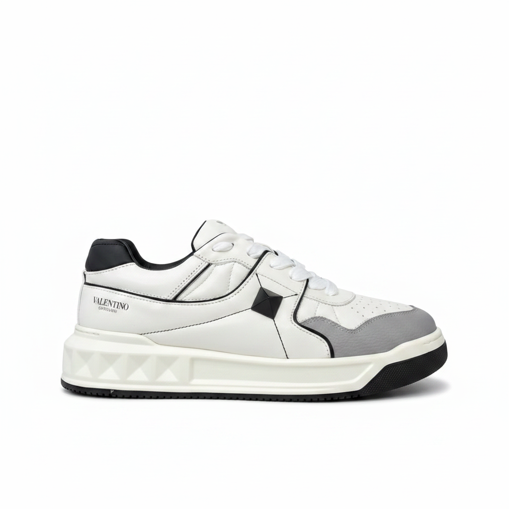 Valentino Garavani One Stud "White-Black-Grey"