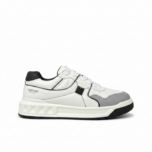 Valentino Garavani One Stud "White-Black-Grey"
