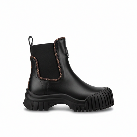 Louis Vuitton Ruby Flat Ankle Boots "Black"
