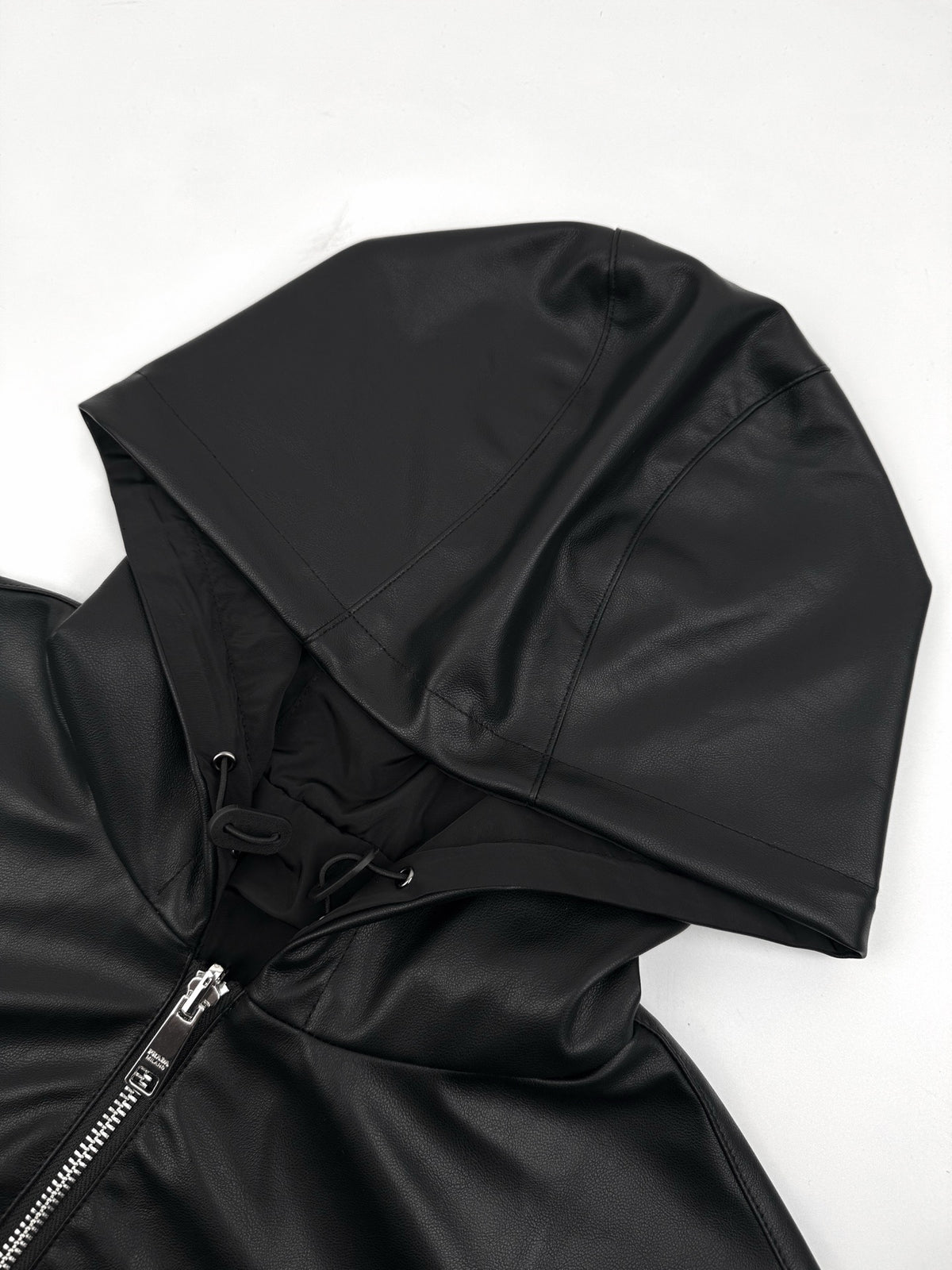 Prada Reversible Nappa Leather and Re-Nylon Jacket "Black"