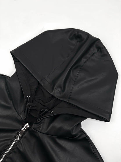 Prada Reversible Nappa Leather and Re-Nylon Jacket "Black"