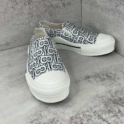 Burberry Slip-On "White-Black Monogram"