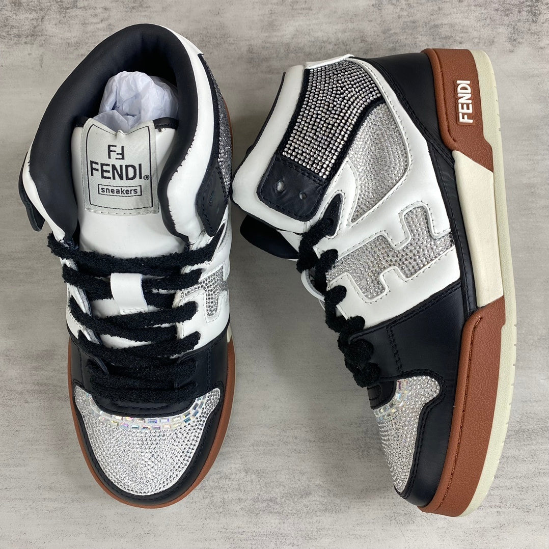 Fendi Match High-Top "Black-White" Crystals