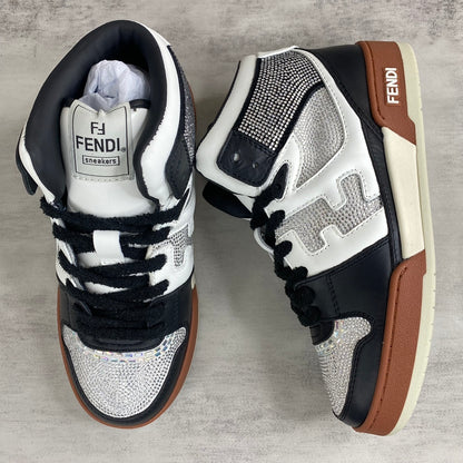 Fendi Match High-Top "Black-White" Crystals