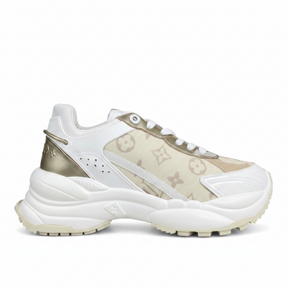 Louis Vuitton Run 55 "White-Gold-Beige"