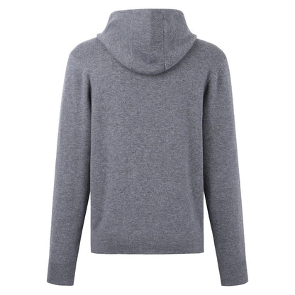 Burberry Cashmere Blend Zip Hoodie "Grey"