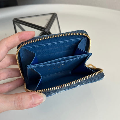 Louis Vuitton Zippy Coin Purse "Monogram Denim Blue"