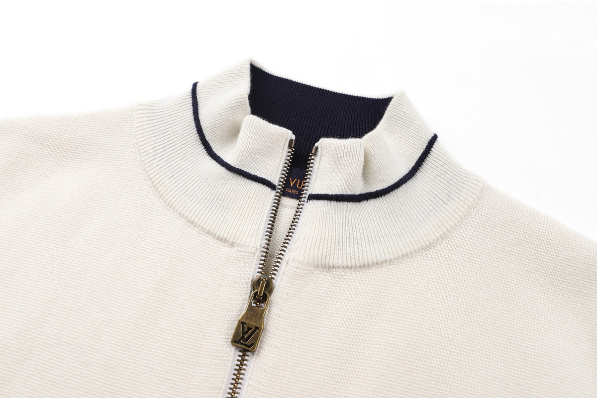 Louis Vuitton Hybrid Knit Tracksuit Top "Milk White"
