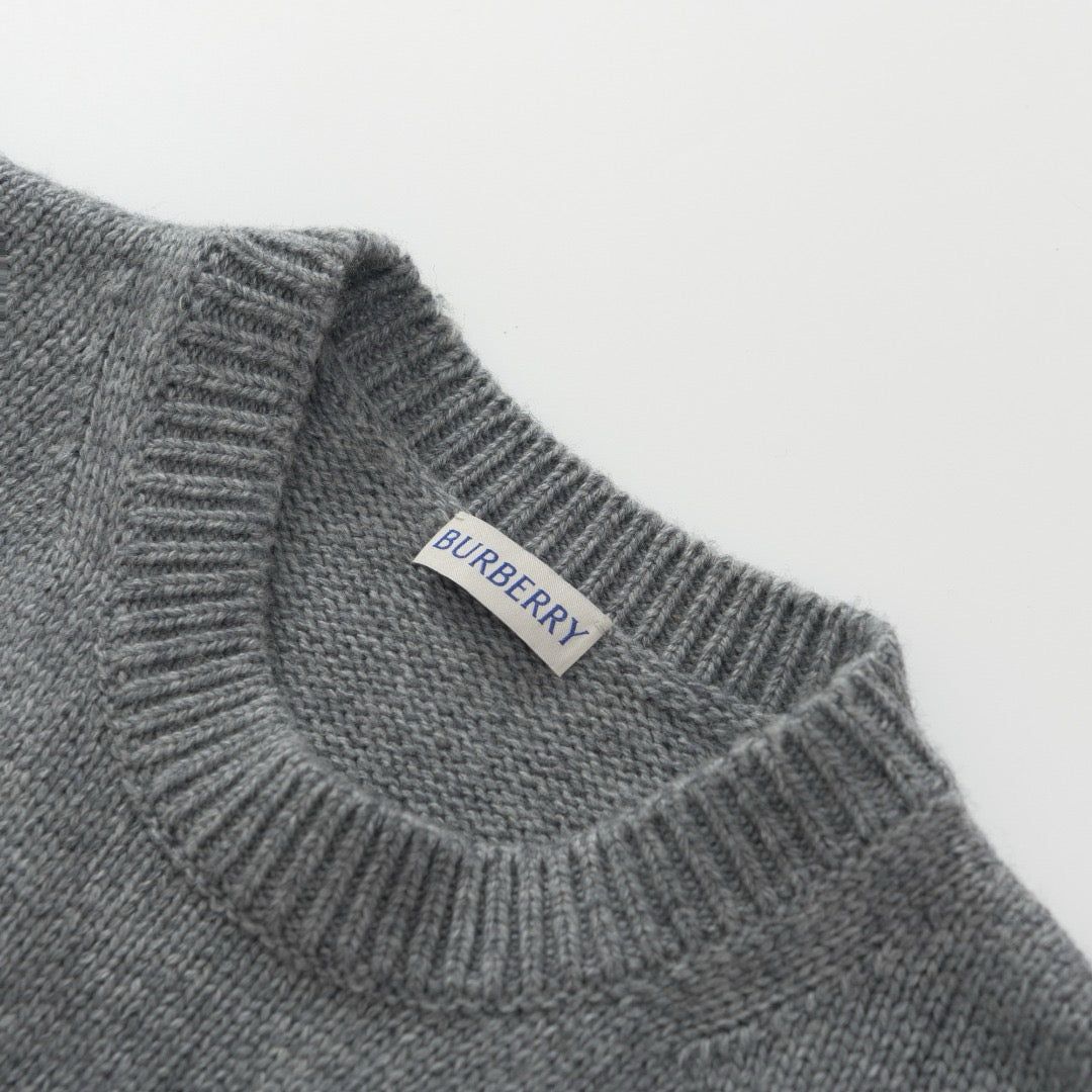 Burberry Knight Wool Cashmere Sweater "Grey"