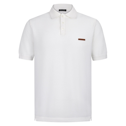 Zegna Cotton Polo Shirt "White"