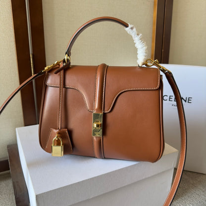Celine Small 16 Bag in Natural Calfskin "Tan"