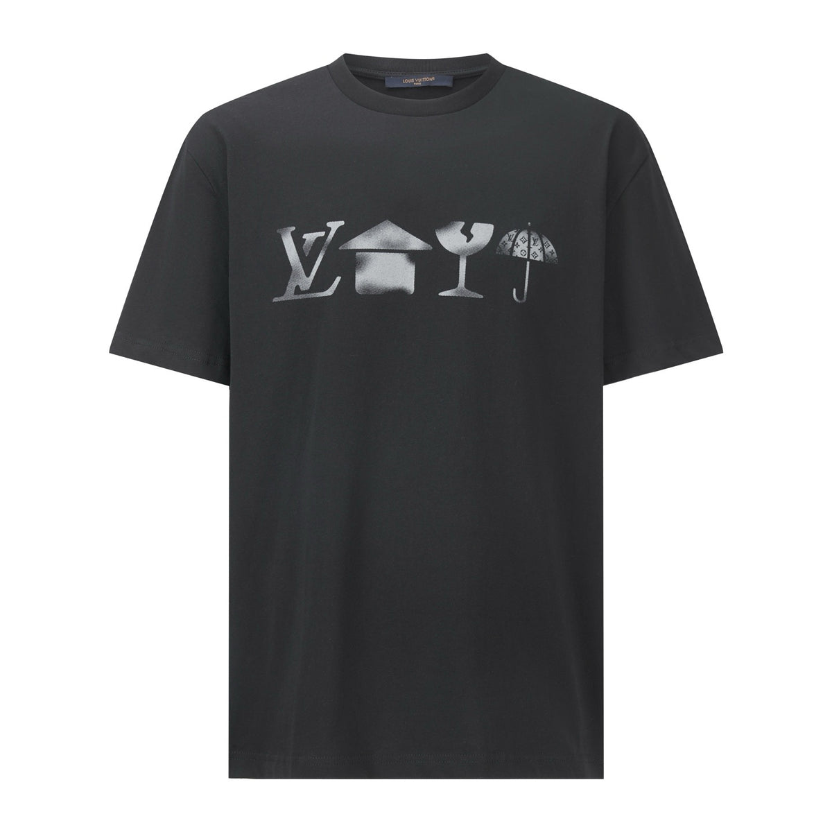 Louis Vuitton Printed Signature T-Shirt "Black"