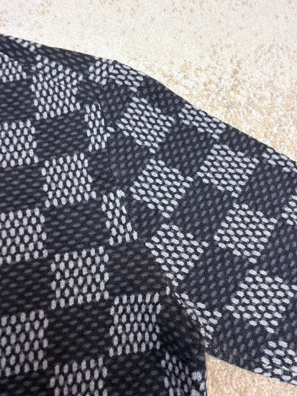 Louis Vuitton Damier Wool Crewneck Sweater "Washed Black"