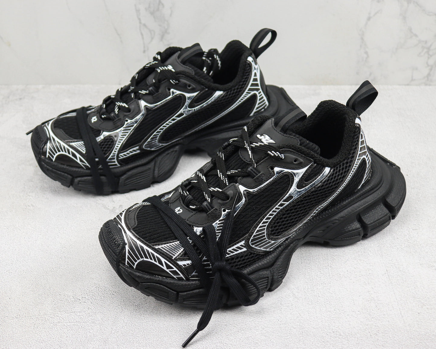 Balenciaga 3XL "Black-Silver"