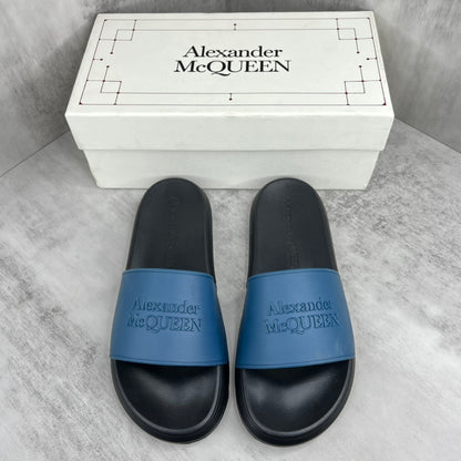 Alexander McQueen Slides "Blue-Black"
