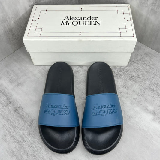 Alexander McQueen Slides "Blue-Black"