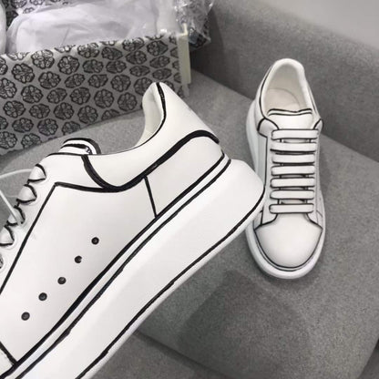Alexander McQueen Oversized "White-Black Outline"