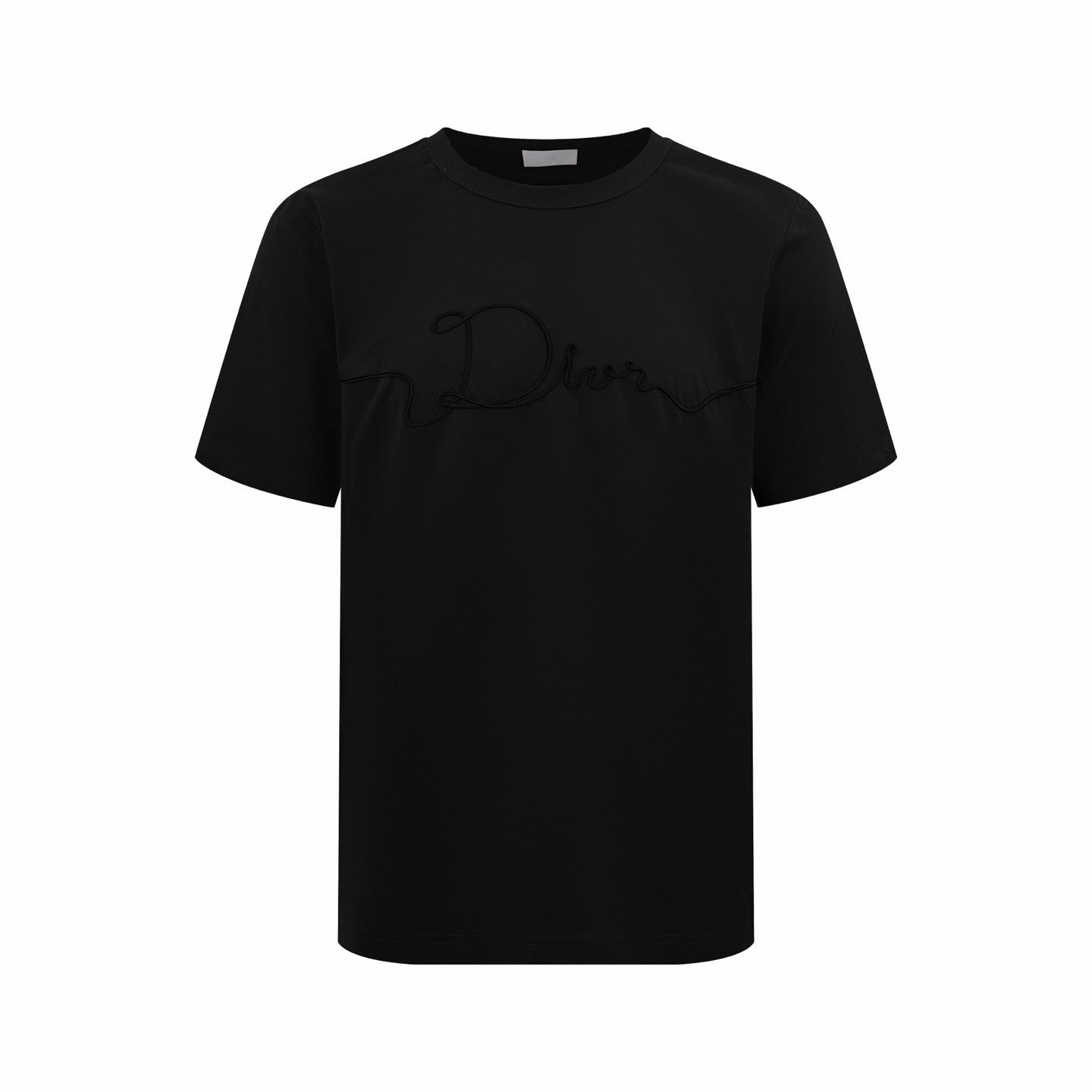 Dior Ribbon T-Shirt "Black Cotton Jersey"