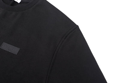 Givenchy Sweatshirt in fleece with Givenchy Paris gros grain "Black"