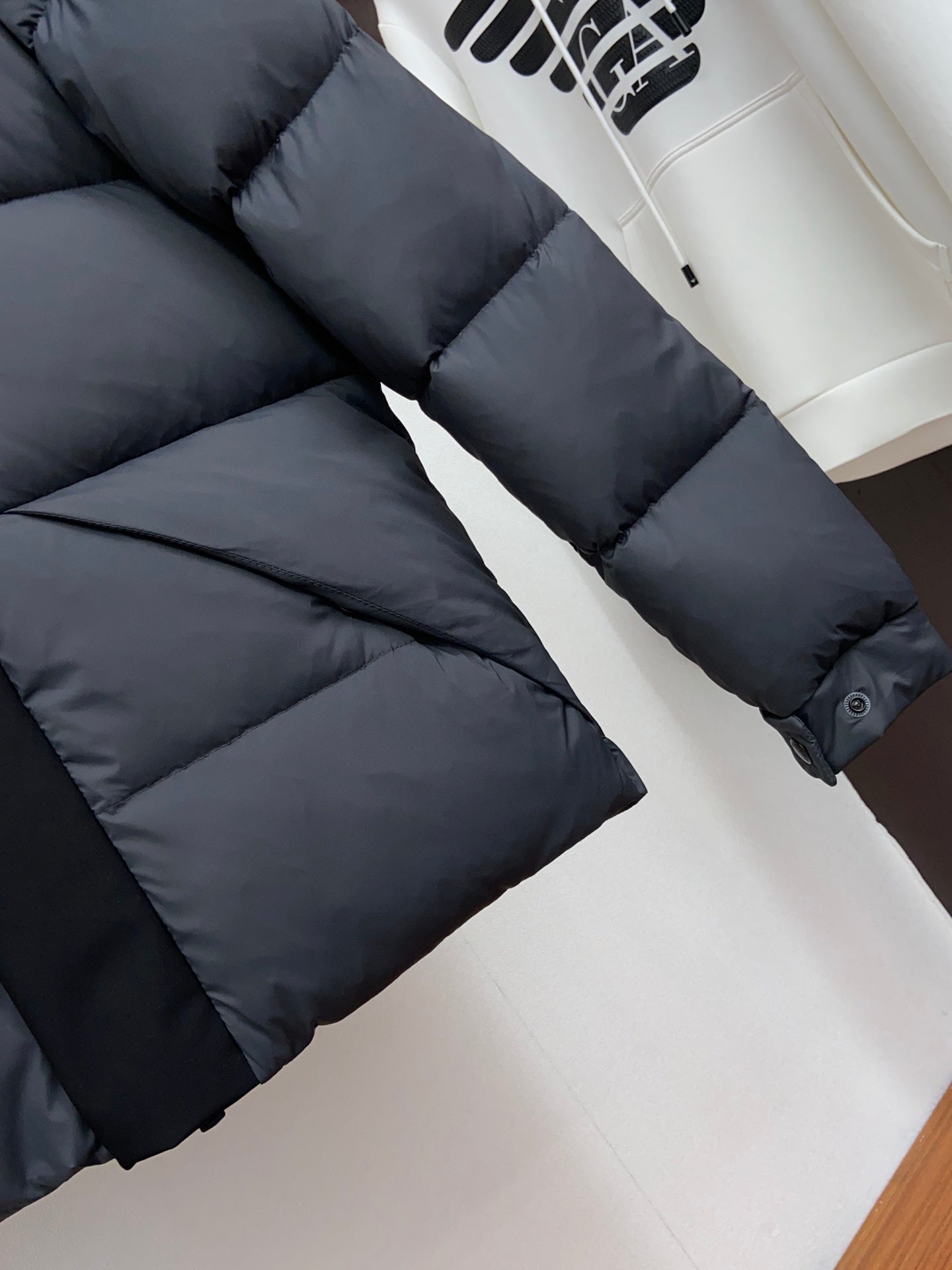 Monlcer Madeira Hooded Down Jacket "Grey-Black"