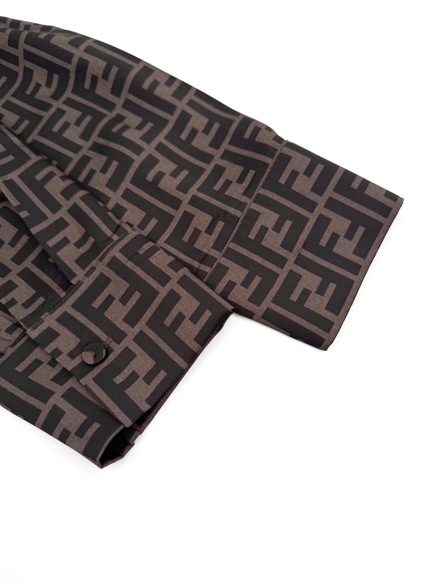 Fendi FF Monogram Shirt "Beige-Grey"