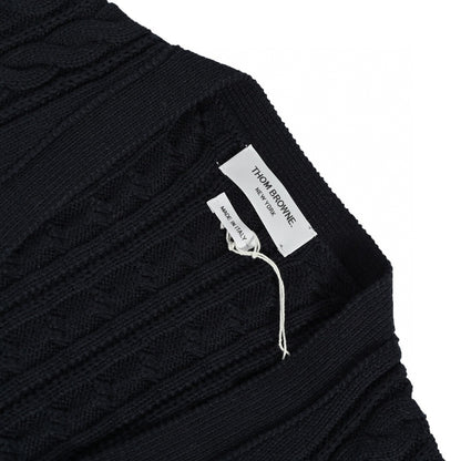 Thom Browne 4-Bar Cardigan "Black"