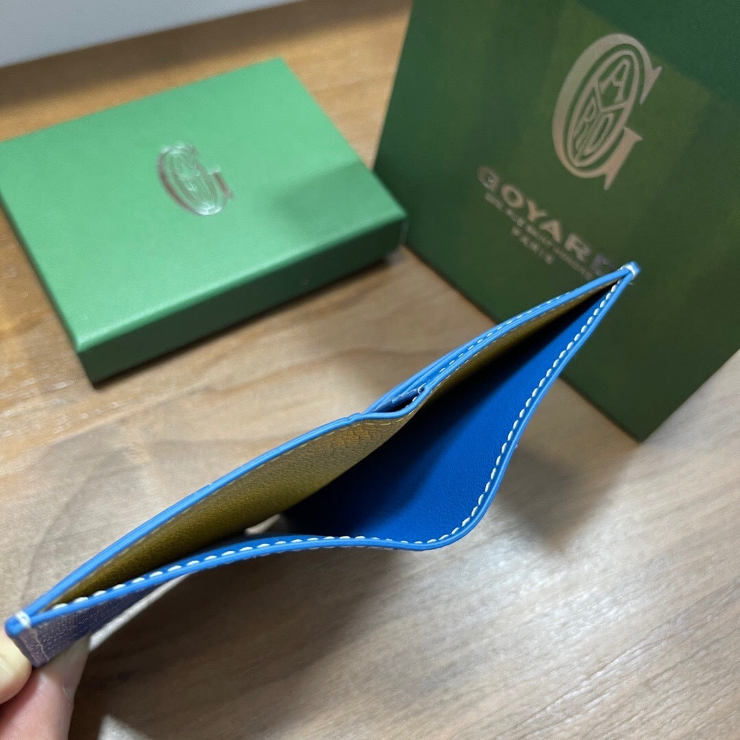 Goyard Saint-Pierre Card Wallet "Sky Blue"