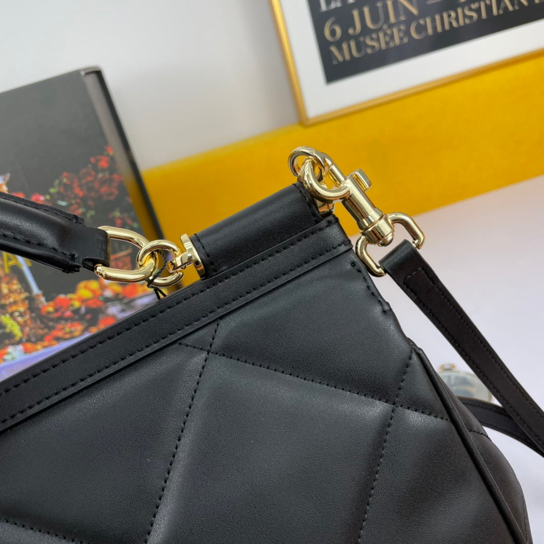 Dolce & Gabbana Sicily Quilted Leather Handbag