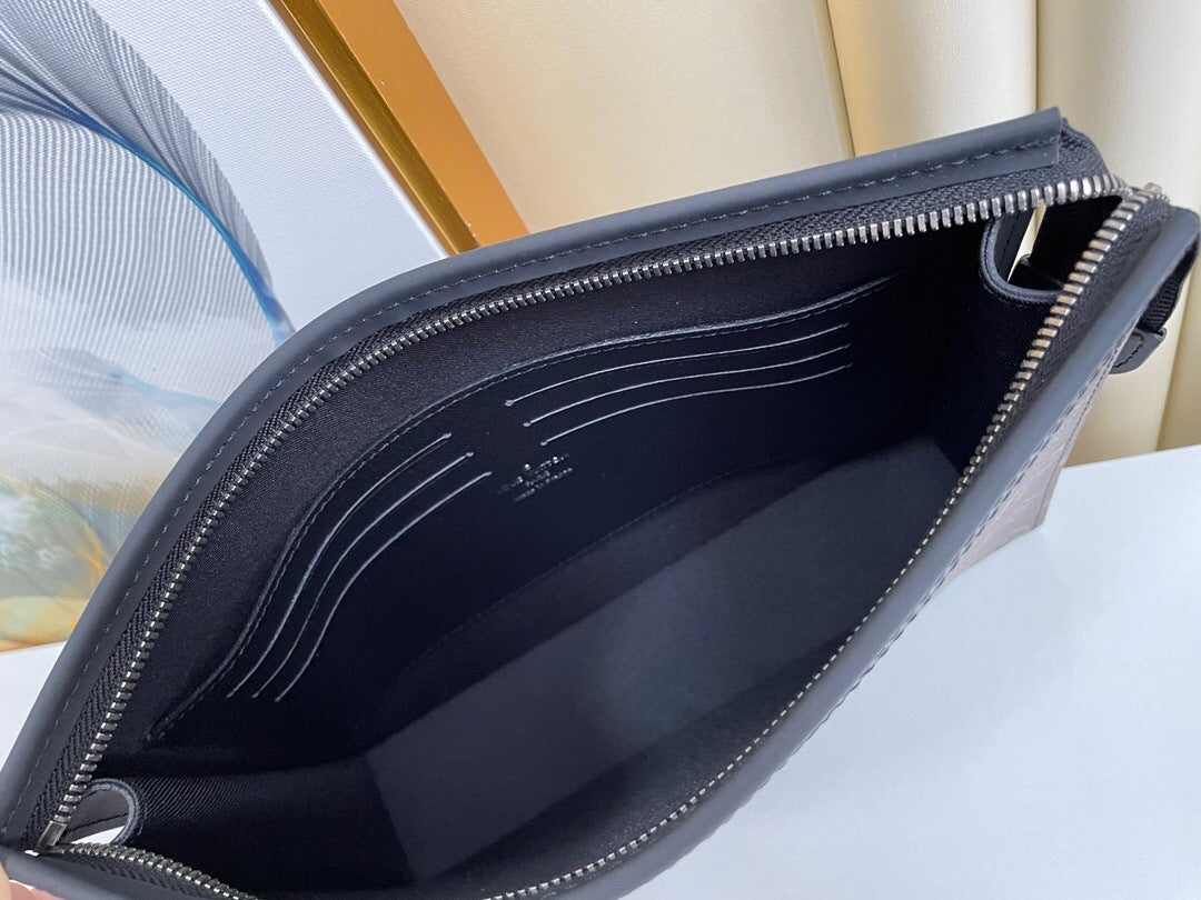 Louis Vuitton Pochette Voyage MM "Monogram Macassar Canvas"