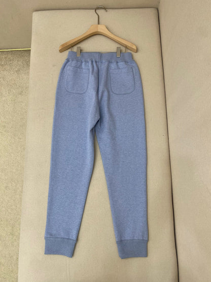 Dior Track Pants "Gray Cotton and Cashmere Knit"