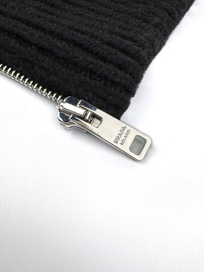 Prada Wool and Cashmere Cardigan "Black"