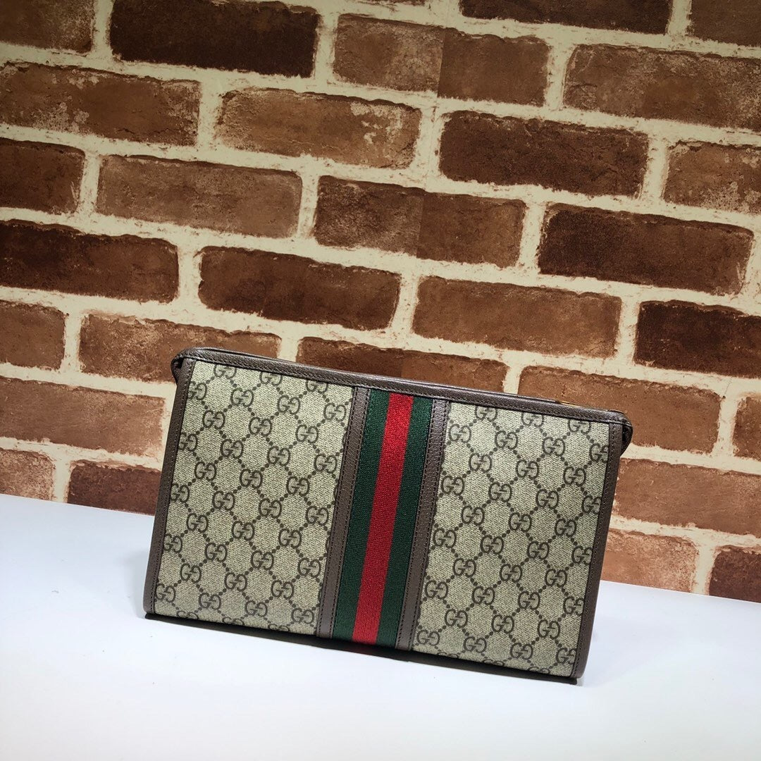 Gucci Ophidia GG Pouch in Supreme Canvas