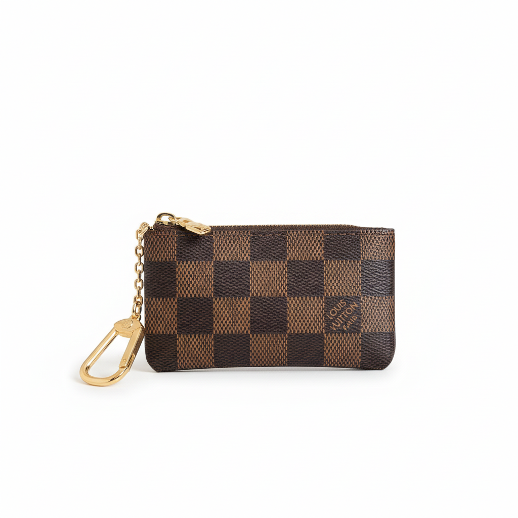 Louis Vuitton Key Pouch "Damier Ebene"