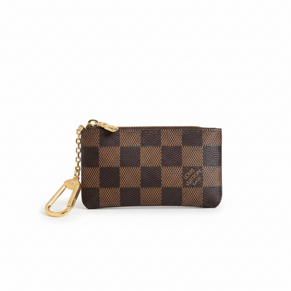 Louis Vuitton Key Pouch "Damier Ebene"