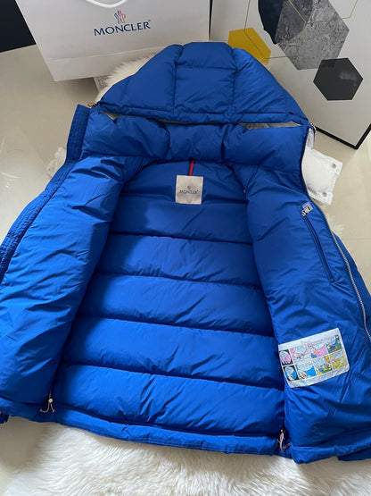 Moncler Poirier Down Jacket "Blue-White"