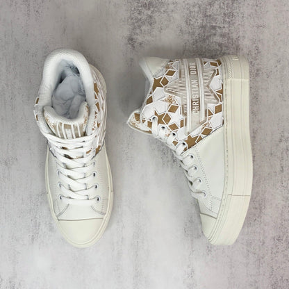 Dior Walk'N'Dior High-Top "White-Brown Star"