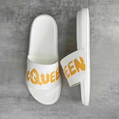 Alexander McQueen Slides "White-Yellow"
