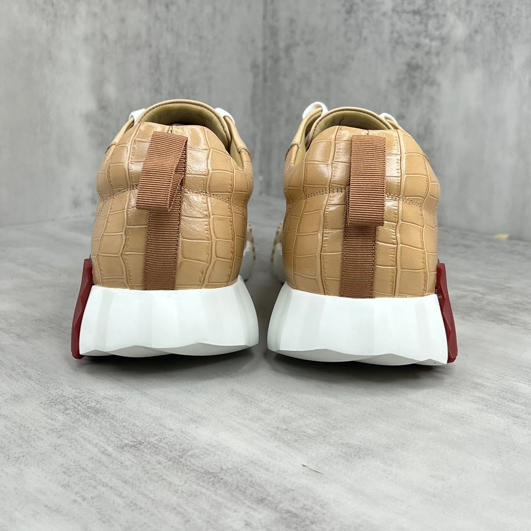 Hermes Bouncing Sneakers "Beige Crocodile Pattern"