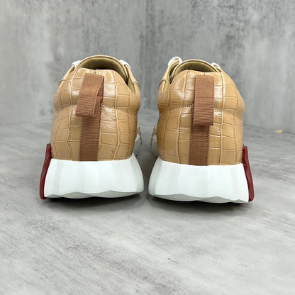 Hermes Bouncing Sneakers "Beige Crocodile Pattern"