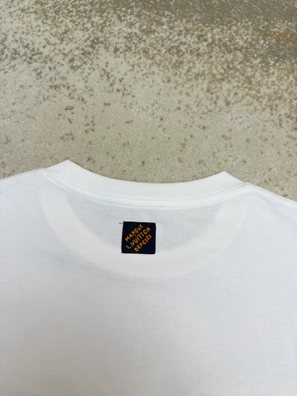 Louis Vuitton Denim Signature Short-Sleeved T-Shirt "Milky White"