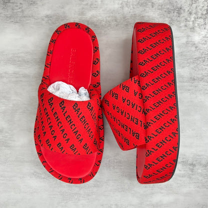 Balenciaga Slides "Red-Black"