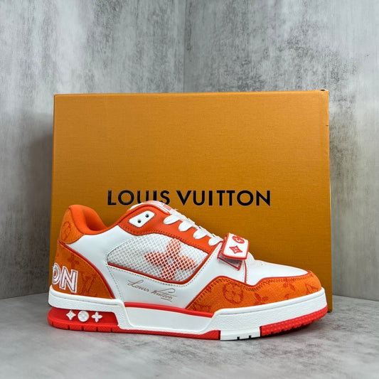 Louis Vuitton Trainers Velcro Strap "Orange"