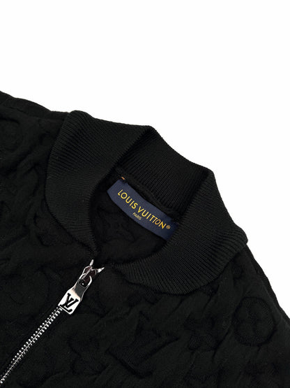 Louis Vuitton Monogram Padded Wool Blend Bomber "Black"