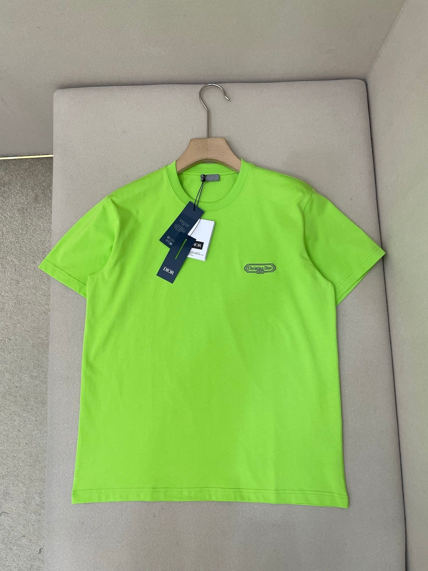 Dior CD Box T-Shirt "Green Cotton Jersey"