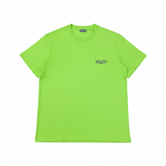 Dior CD Box T-Shirt "Green Cotton Jersey"