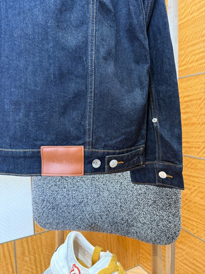 Dior Oblique Jacket Blue Raw Cotton Denim