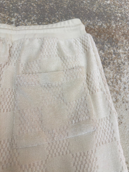 Louis Vuitton Damier French Terry Shorts "Light Beige"