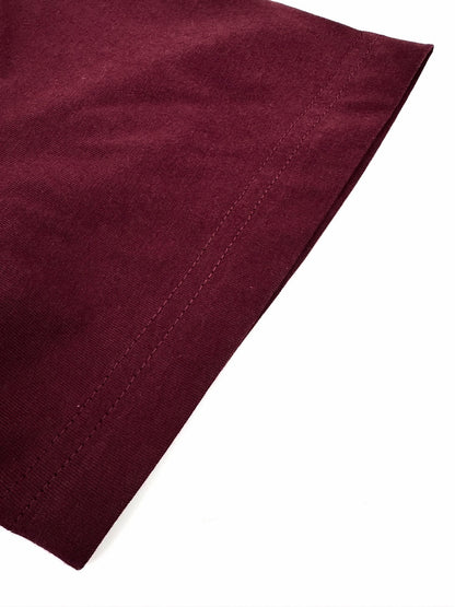Dior Ribbon T-Shirt "Burgundy Cotton Jersey"